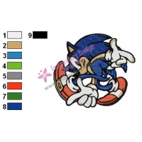 Sonic Embroidery Design 04
